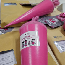 Kleine pinke Zuckertüten konnten mit Unterstützung der dbb jugend thüringen überreicht werden.