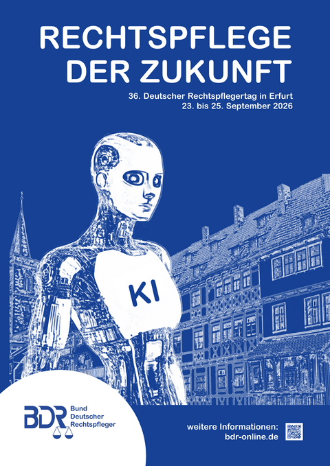 Plakat für den 36. Deutschen Rechtspflegertag 2026 in Erfurt