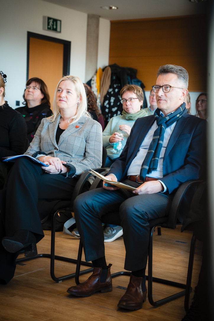 Gäste des Rechtspflegertages Frau Justizministerin Beate Meißner und Vizdepräsident ThOLG Philip Redeker