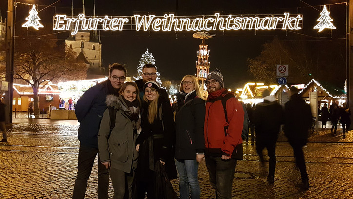 Jugendveranstaltung 2019 Gruppenfoto Weihnachtsmarkt