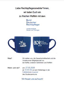 Veranstaltungsflyer Anwärtertreff 27.05.2026
