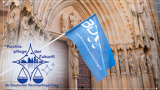 Bundesrechtspflegertag Erfurt Flagge mit Dom