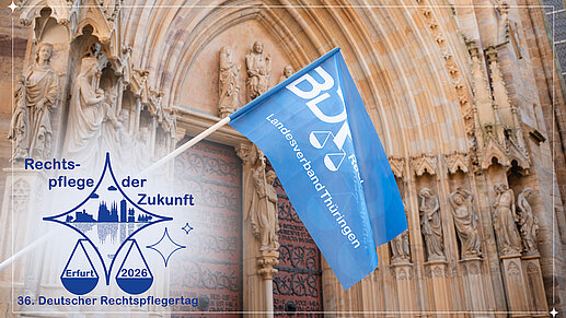 Bundesrechtspflegertag Erfurt Flagge mit Dom