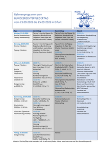 Rahmenprogramm Bundesrechtspflegertag 2026 Stand: 04/2026